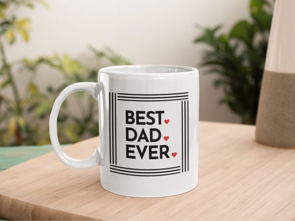 Personalised best dad ever coffee mugs