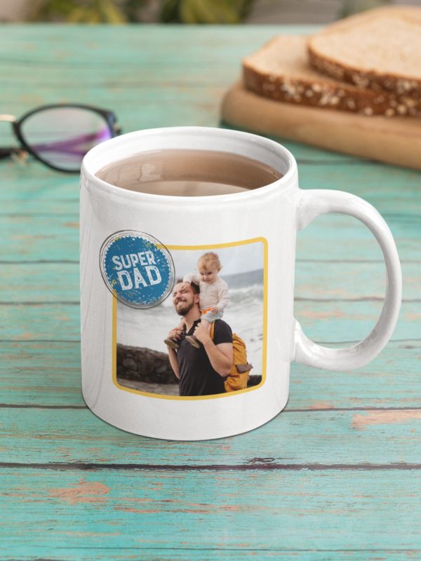 Personalised best dad ever coffee mugs