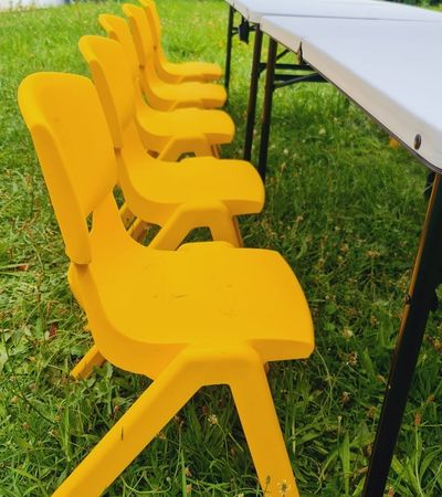 61 Tables and chairs for hire