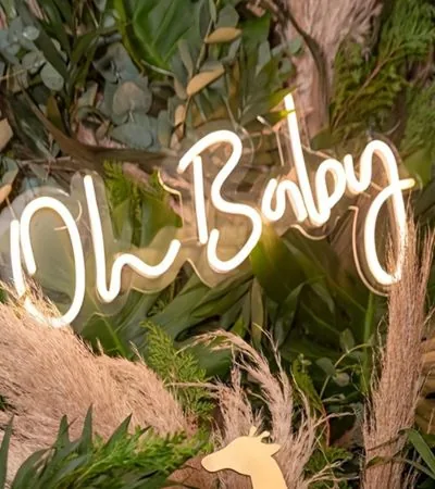 Oh baby neon sign