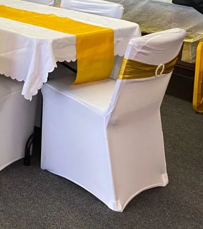 White chair cover
